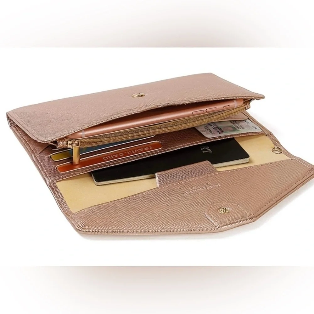 Rose Gold Women's Travel Wallet by Zoppen
